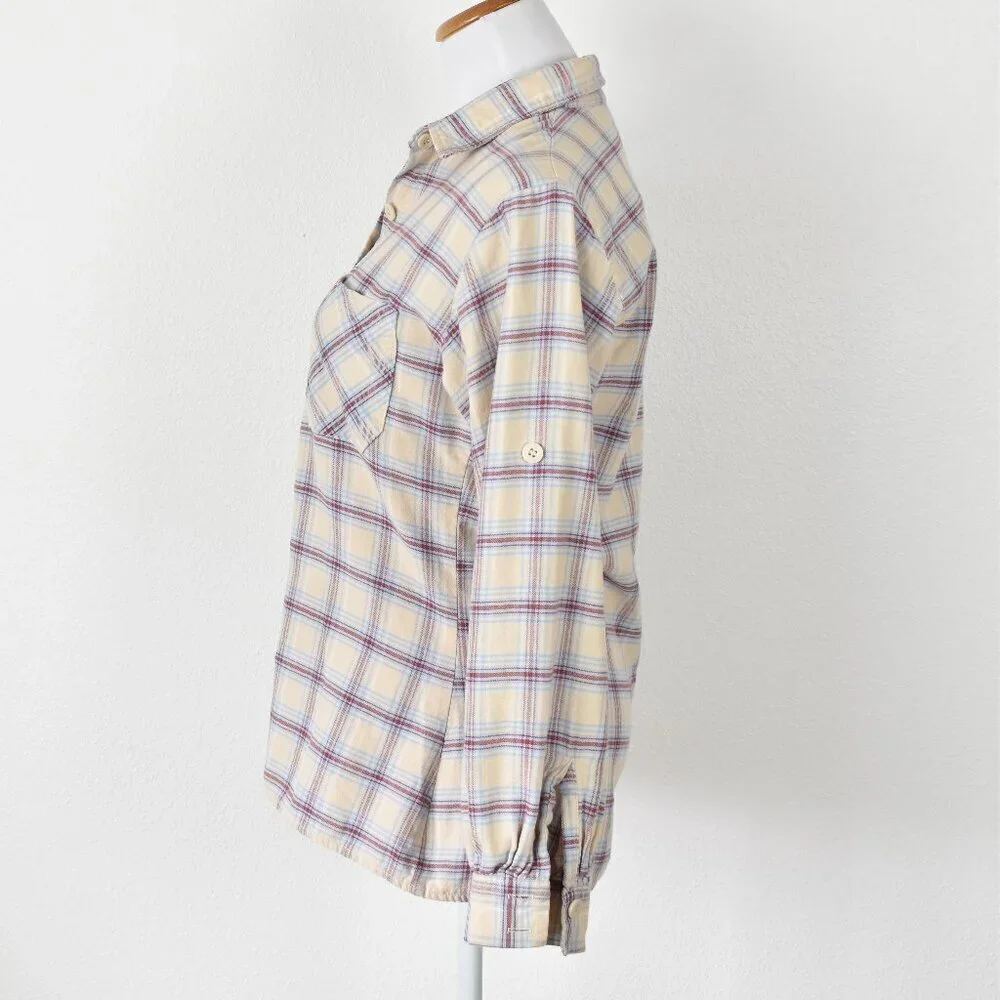 Vintage 70s Levi's Plaid Button Front Shirt - M - Picture 8 of 13